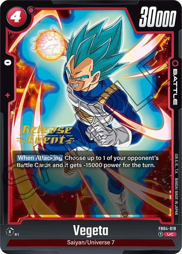 Image for Vegeta - FB04-019 (FB04-019) (FB04_PR) - Dragon Ball Super: Fusion World
