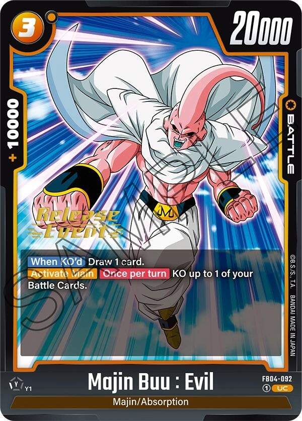Image for Majin Buu : Evil - FB04-092 (FB04-092) (FB04_PR) - Dragon Ball Super: Fusion World