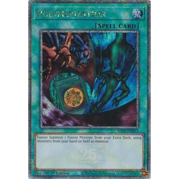 Image for Polymerization (A) (Alternate Art) (Quarter Century Secret Rare) (RA03-EN051) - YuGiOh
