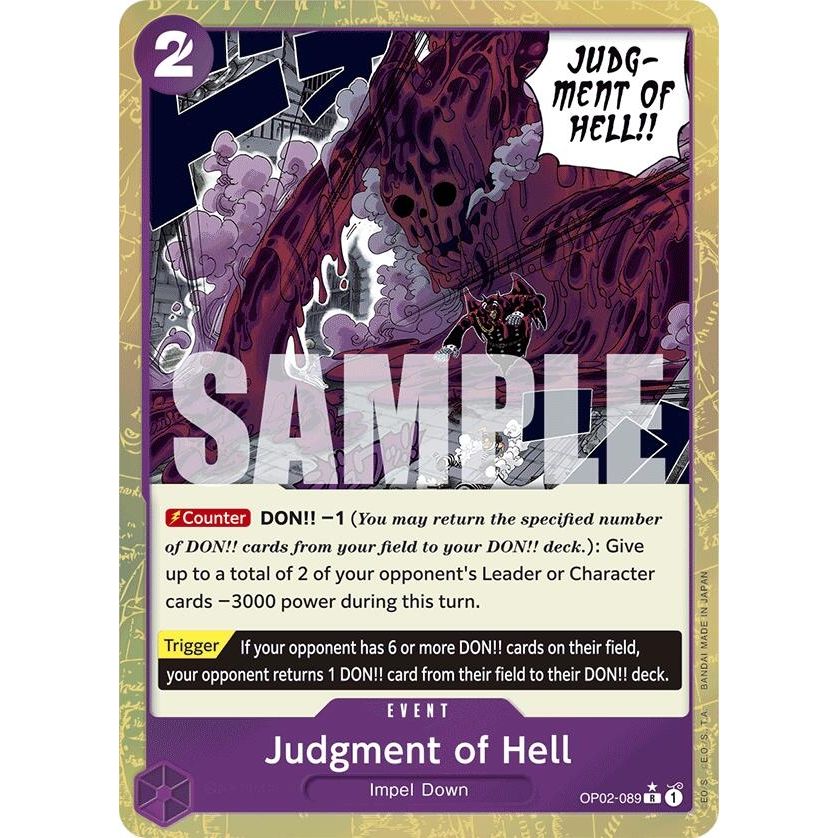 Image for Judgment of Hell (Textured Foil) (OP02-089) (PRB-01) - One Piece Card Game