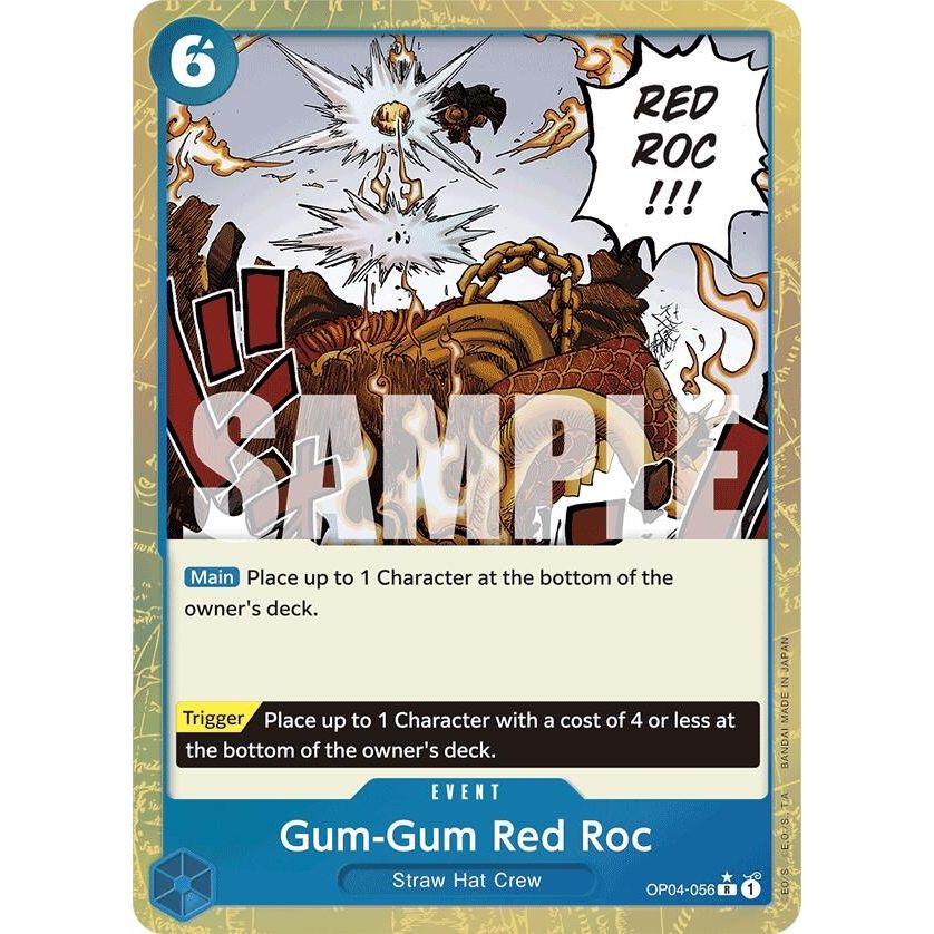 Image for Gum-Gum Red Roc (Textured Foil) (OP04-056) (PRB-01) - One Piece Card Game