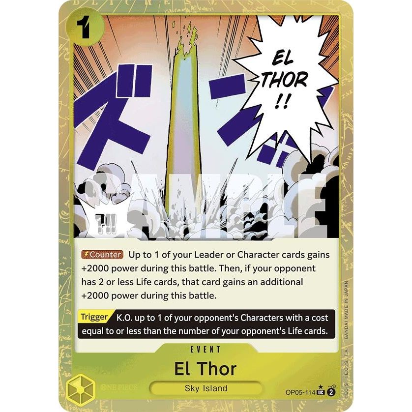 Image for El Thor (Textured Foil) (OP05-114) (PRB-01) - One Piece Card Game