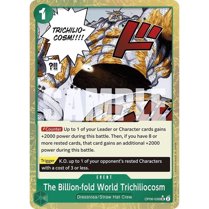 Image for The Billion-fold World Trichiliocosm (Textured Foil) (OP06-038) (PRB-01) - One Piece Card Game