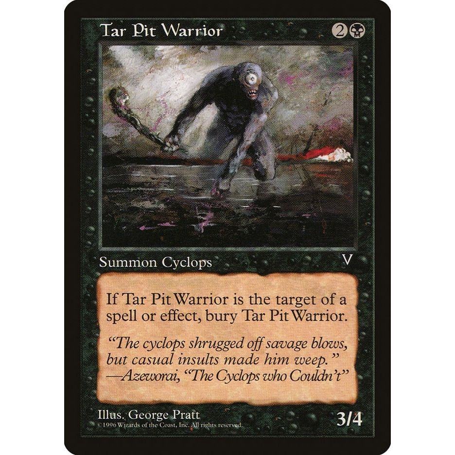 Image for Tar Pit Warrior (VIS) - Magic: The Gathering