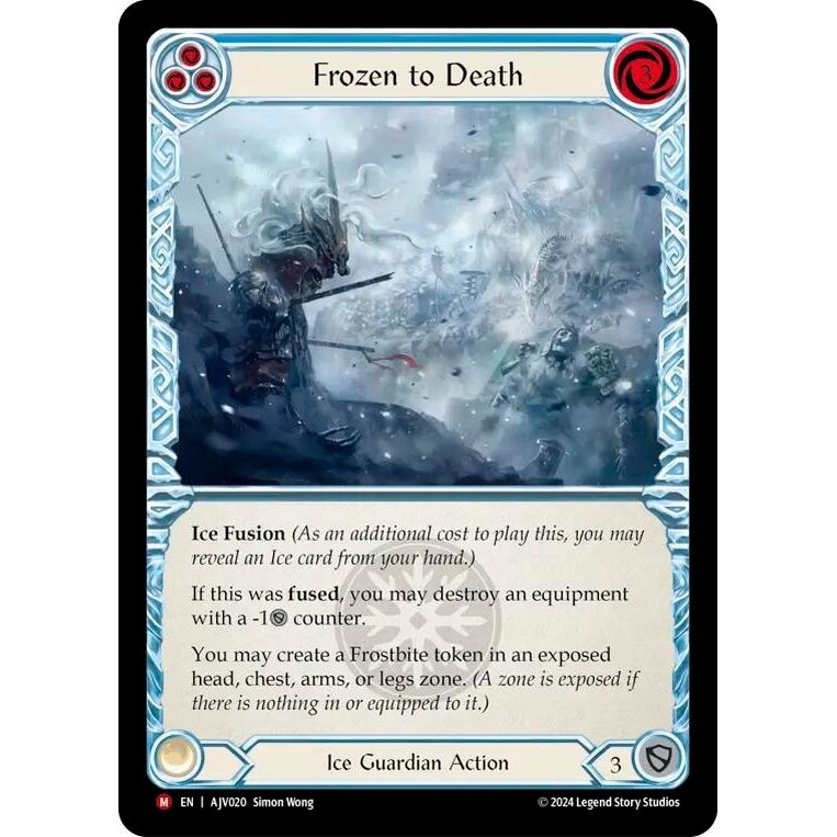 Image for Frozen to Death (AJV020) - Flesh and Blood TCG