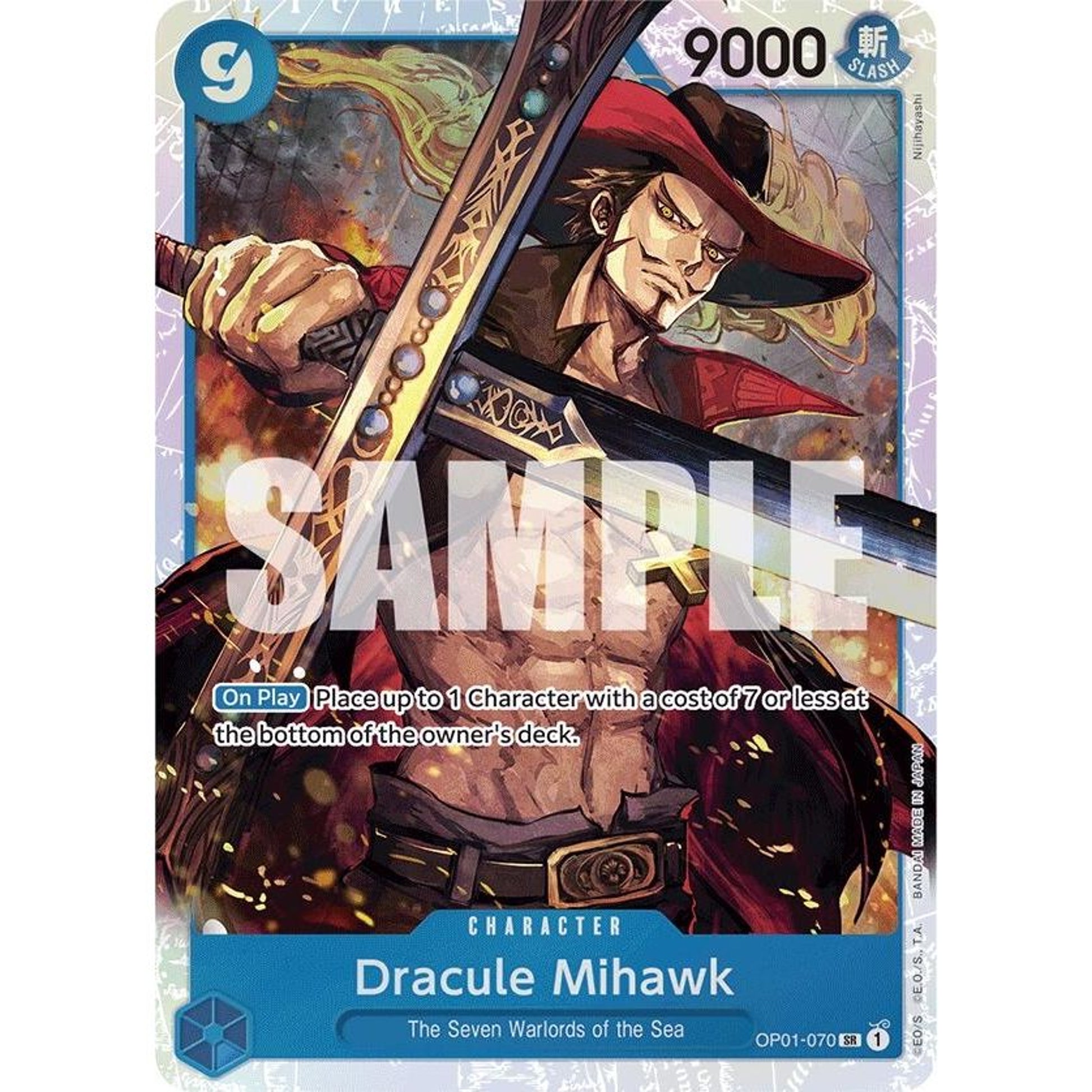 Image for Dracule Mihawk (OP01-070) (Reprint) (OP01-070) (PRB-01) - One Piece Card Game