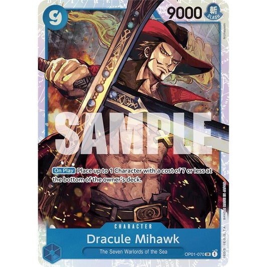 Image for Dracule Mihawk (OP01-070) (Reprint) (OP01-070) (PRB-01) - One Piece Card Game