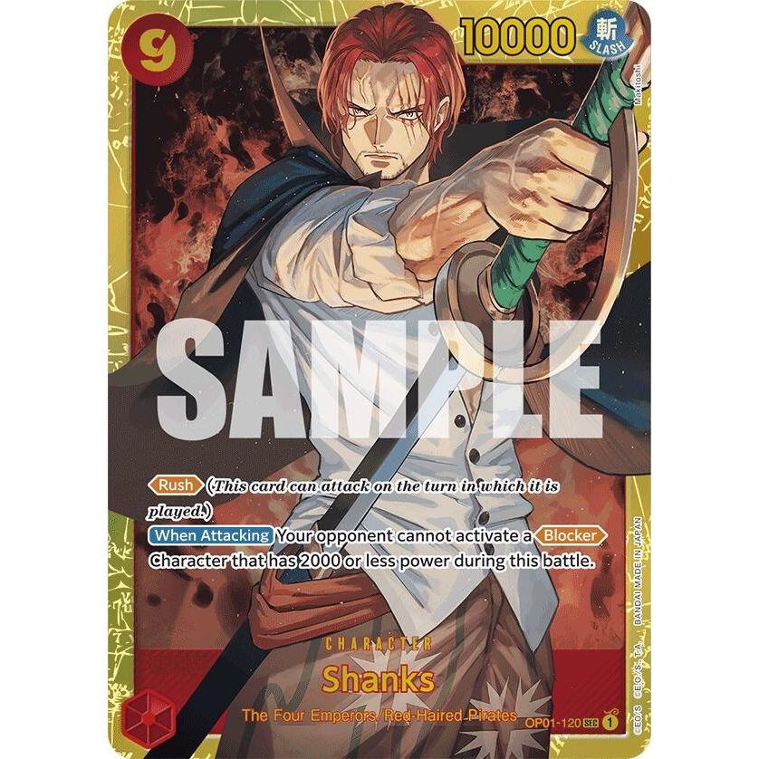 Image for Shanks (OP01-120) (Reprint) (OP01-120) (PRB-01) - One Piece Card Game