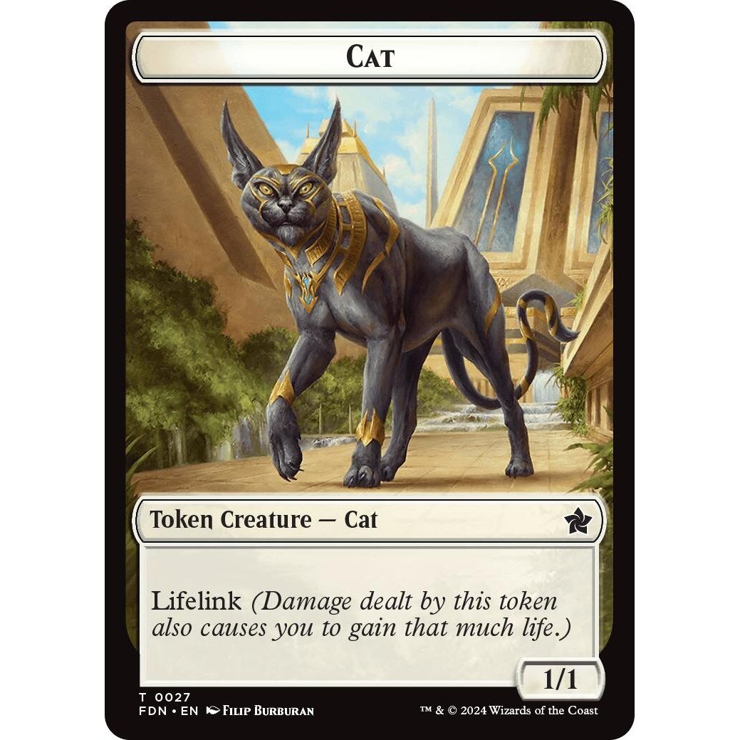 Image for Cat (0027) // Phyrexian Goblin Double-Sided Token (27 // 31) (FDN) - Magic: The Gathering