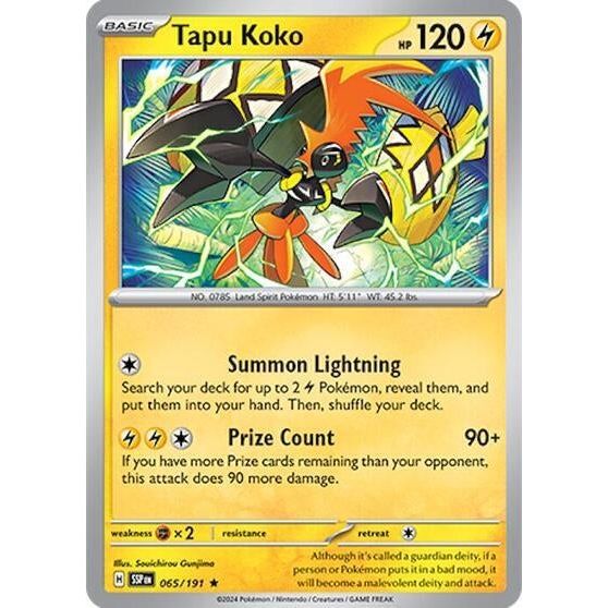 Image for Tapu Koko (065/191) (PR) - Pokemon