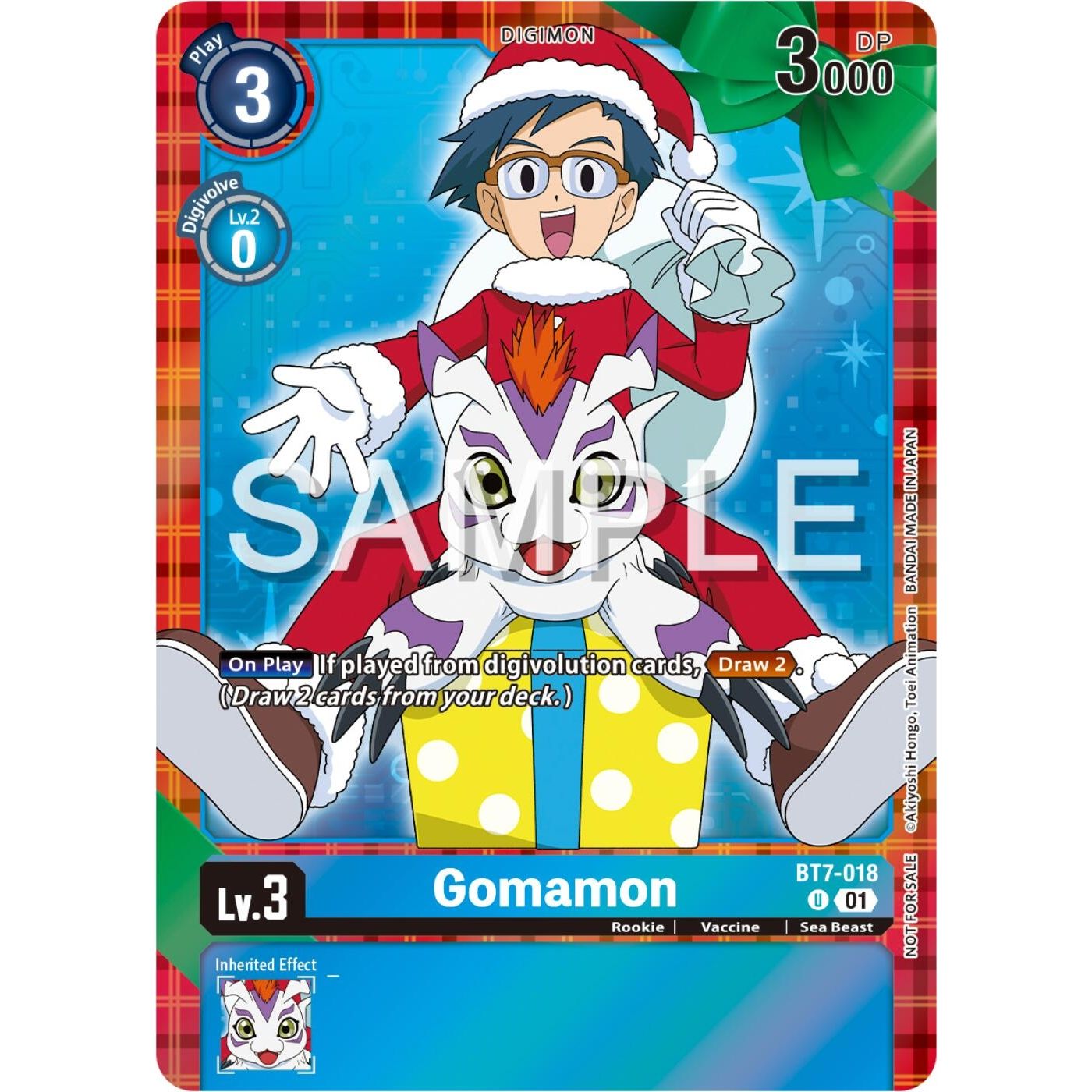 Image for Gomamon (Winter Holiday Event 2024) (BT7-018 U) (BT07) - Digimon Card Game