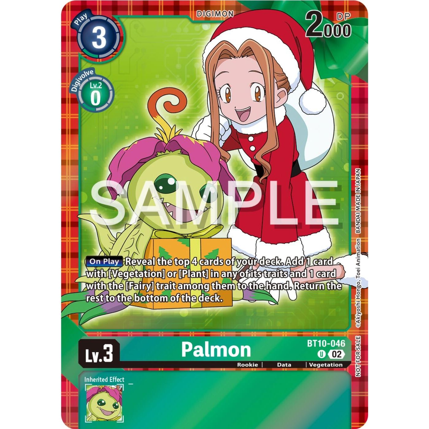 Image for Palmon (Winter Holiday Event 2024) (BT10-046 U) (BT10) - Digimon Card Game