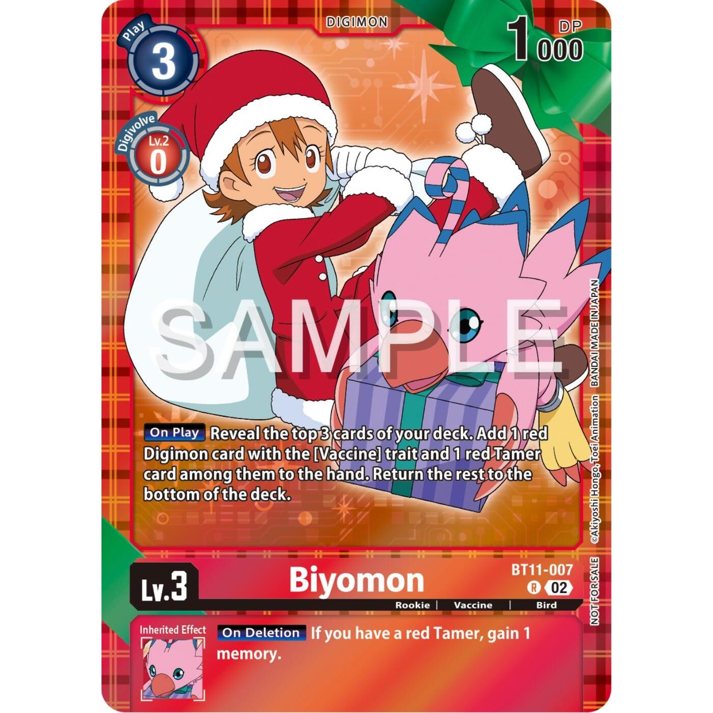 Image for Biyomon (Winter Holiday Event 2024) (BT11-007 R) (BT11) - Digimon Card Game