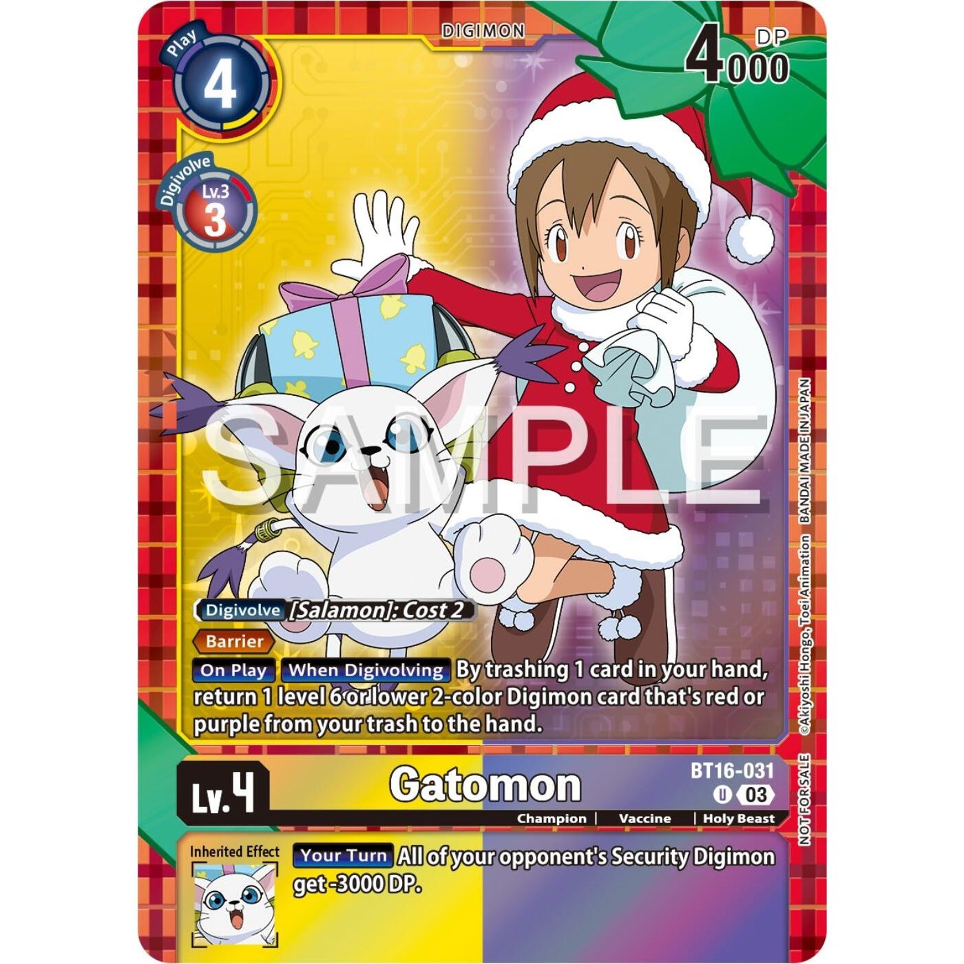 Image for Gatomon (Winter Holiday Event 2024) (BT16-031 U) (BT16) - Digimon Card Game