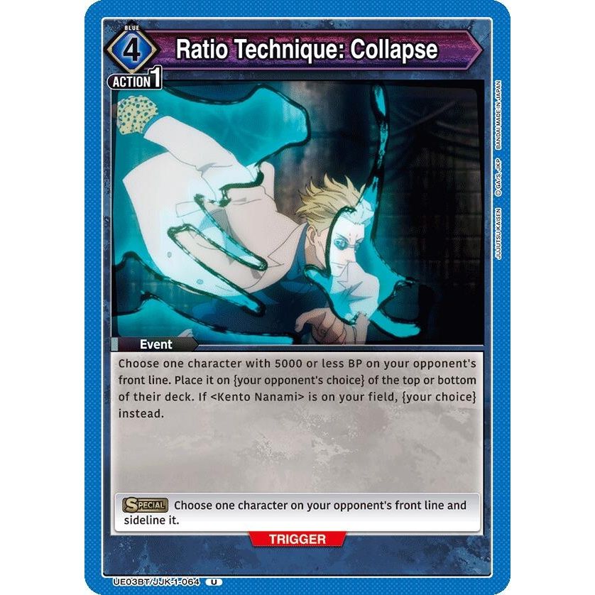 Image for Ratio Technique: Collapse (UE03BT/JJK-1-064) (UE03BT) - Union Arena
