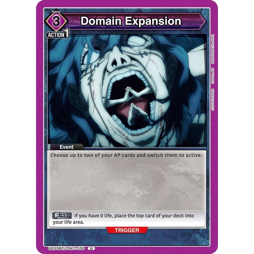 Image for Domain Expansion (100) (UE03BT/JJK-1-100) (UE03BT) - Union Arena