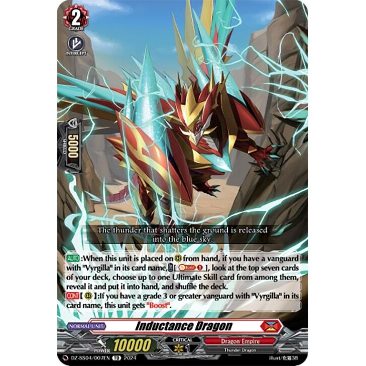 Image for Inductance Dragon (DZ-SS04/007EN) (SSSB) - Cardfight Vanguard