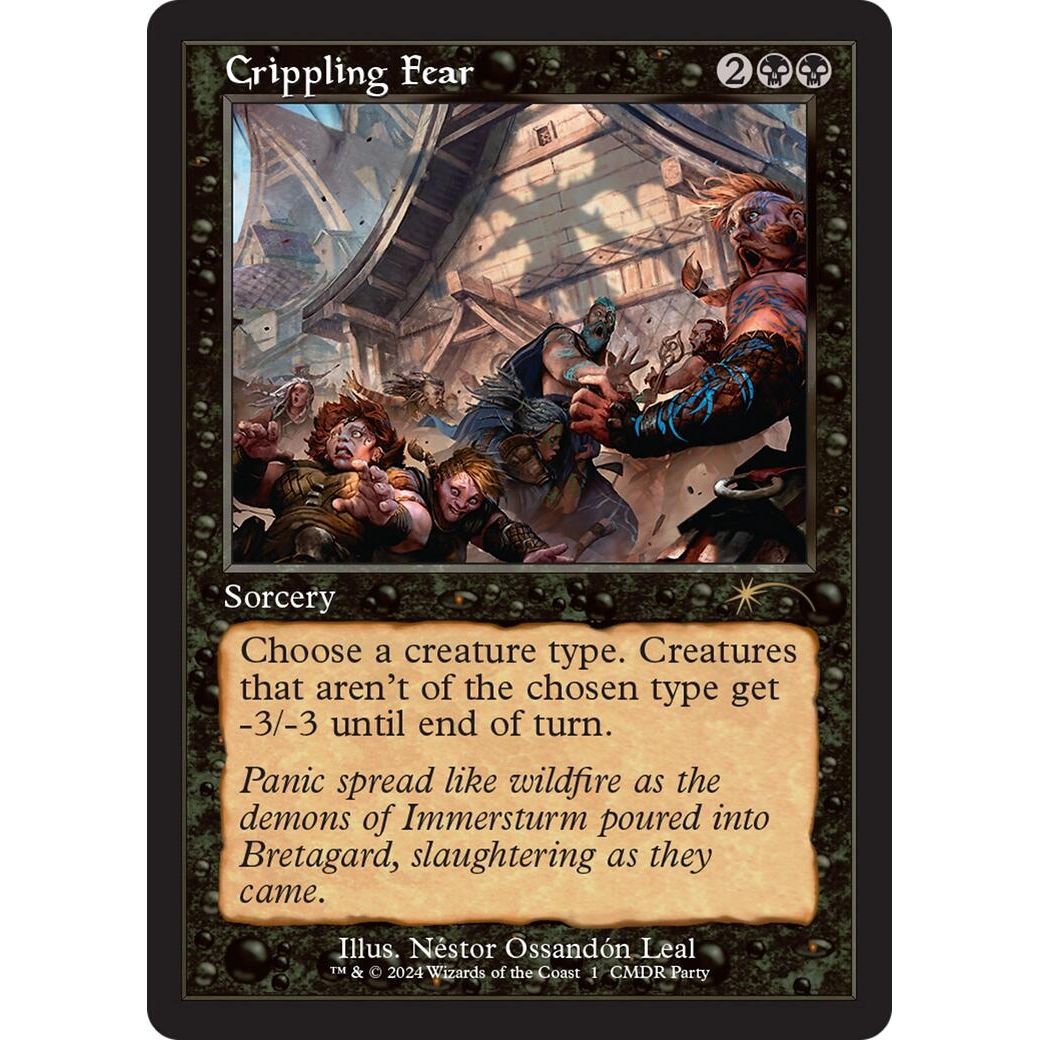 Image for Crippling Fear (Retro Frame) (1) (WPN) - Magic: The Gathering