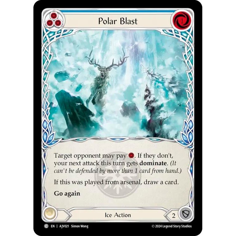 Image for Polar Blast (Blue) (AJV021) - Flesh and Blood TCG