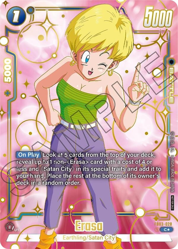 Image for Erasa (Championship Pack 03 Finalist) (FB03-028) (DBSFW_TPR) - Dragon Ball Super: Fusion World