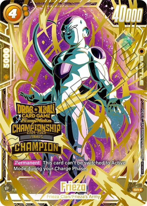 Image for Frieza - FB01-129 (Championship 2024-2025 Finals Champion) (FB01-129) (DBSFW_TPR) - Dragon Ball Super: Fusion World