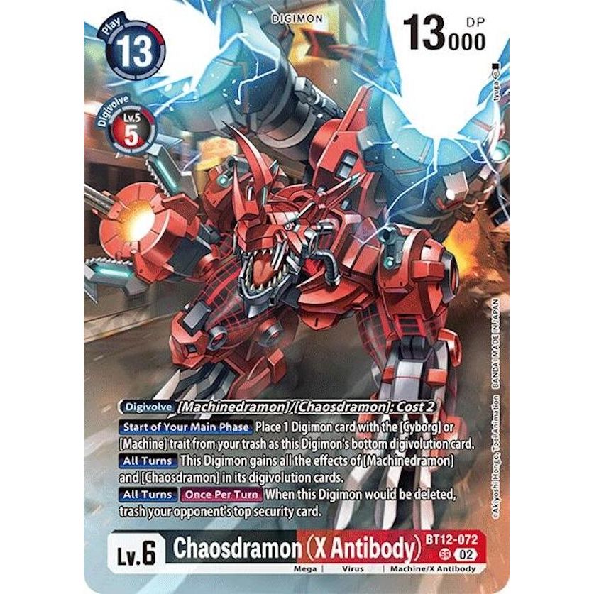 Image for Chaosdramon (X Antibody) (Alternate Art) (BT12-072 SR) (LM) - Digimon Card Game
