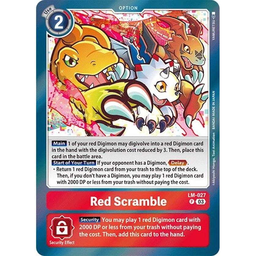 Image for Red Scramble (LM-027 P) (LM) - Digimon Card Game