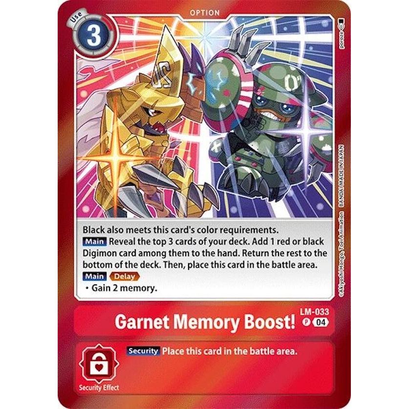 Image for Garnet Memory Boost! (LM-033 P) (LM) - Digimon Card Game