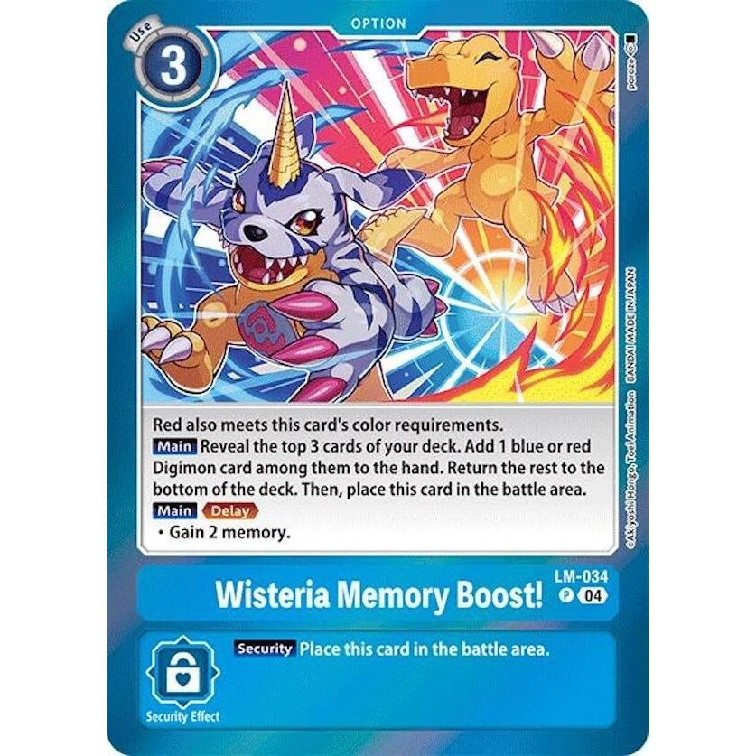 Image for Wisteria Memory Boost! (LM-034 P) (LM) - Digimon Card Game