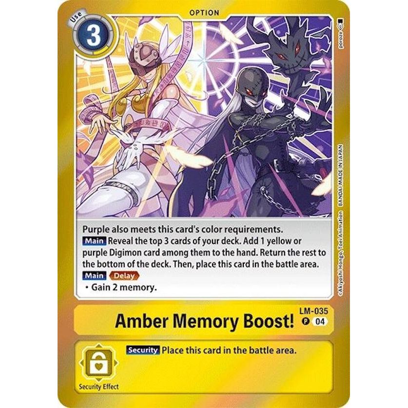 Image for Amber Memory Boost! (LM-035 P) (LM) - Digimon Card Game
