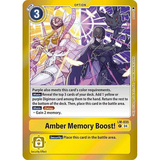 Image for Amber Memory Boost! (LM-035 P) (LM) - Digimon Card Game