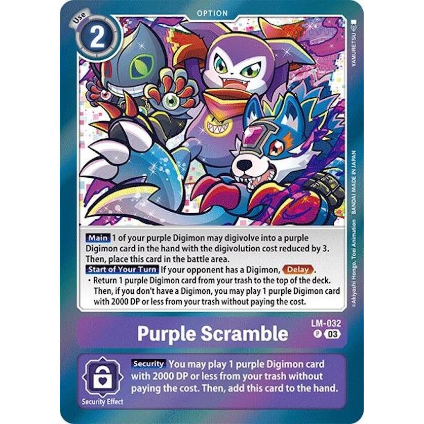 Image for Purple Scramble (LM-032 P) (LM) - Digimon Card Game