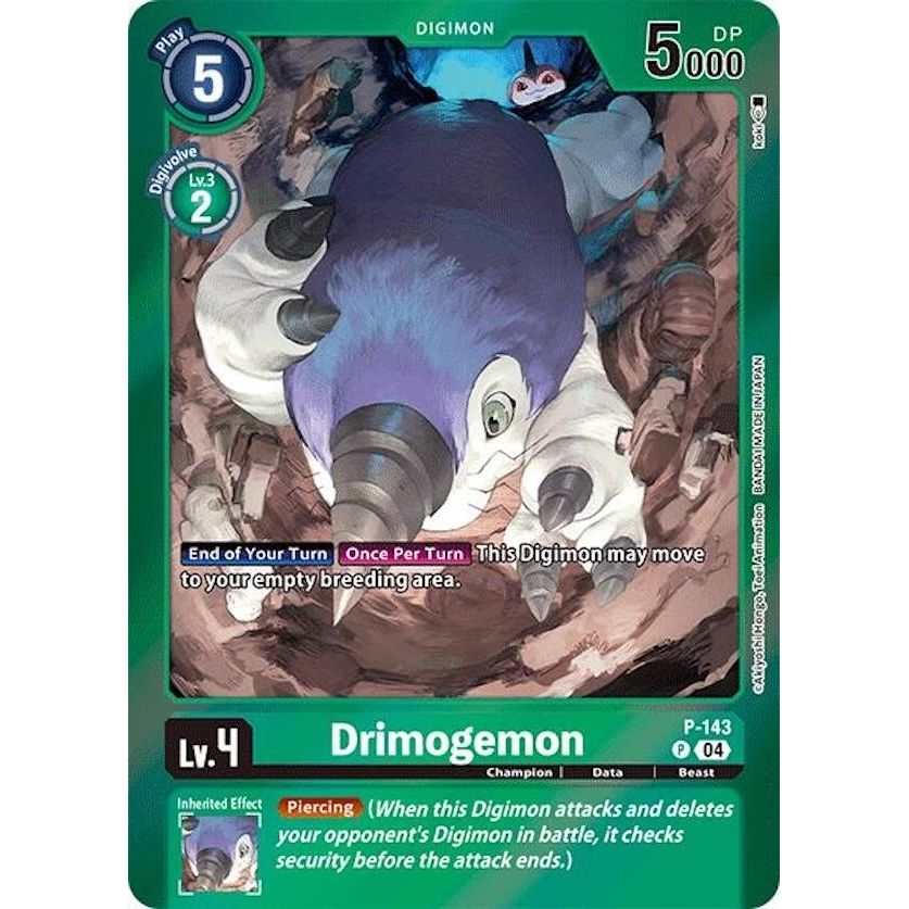Image for Drimogemon (Reprint) (P-143 P) (LM) - Digimon Card Game