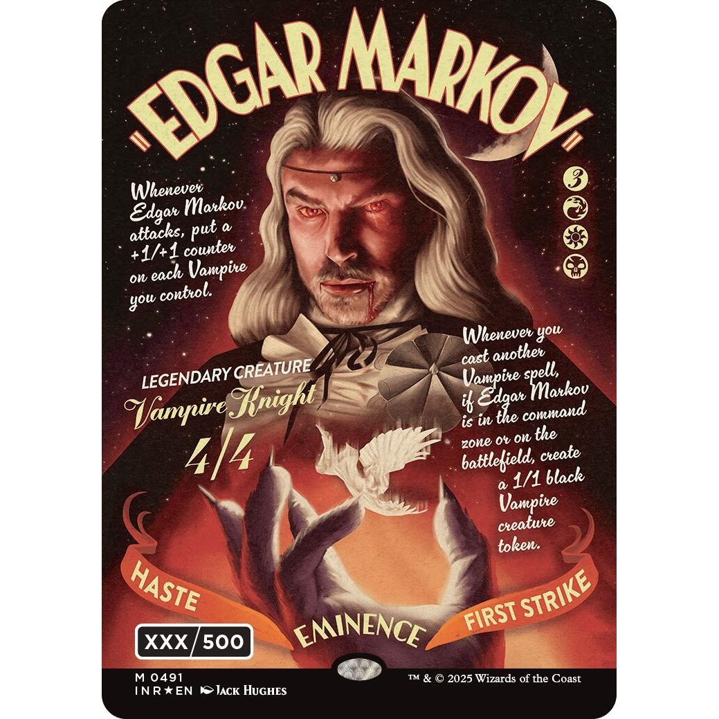 Image for Edgar Markov (Showcase) (Serial Numbered) (Double Rainbow Foil) (491) (INR) - Magic: The Gathering