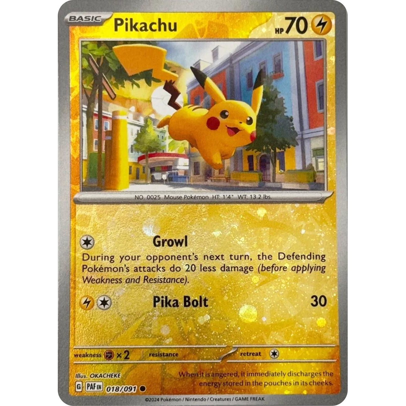 Image for Pikachu - 018/091 (Reverse Cosmos Holo) (018/091) (MCAP) - Pokemon