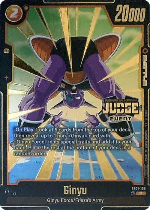 Image for Ginyu - FB01-108 (Judge Pack (Event Judge) 01) (FB01-108) (DBSFW_TPR) - Dragon Ball Super: Fusion World