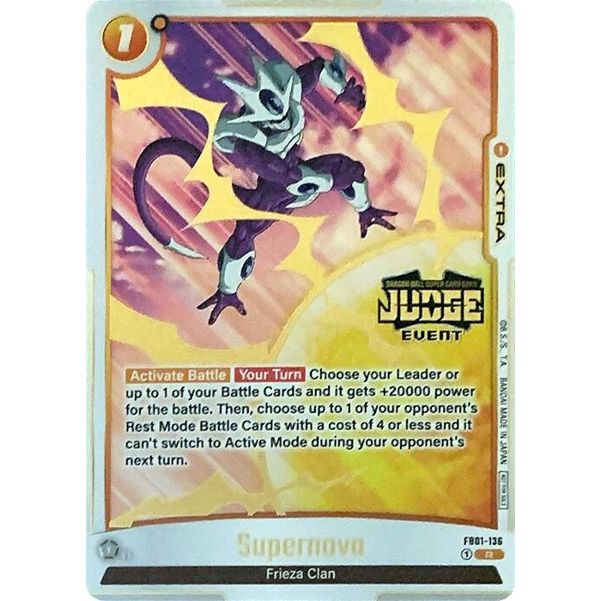 Image for Supernova (Judge Pack (Event Judge) 01) (FB01-136) (DBSFW_TPR) - Dragon Ball Super: Fusion World