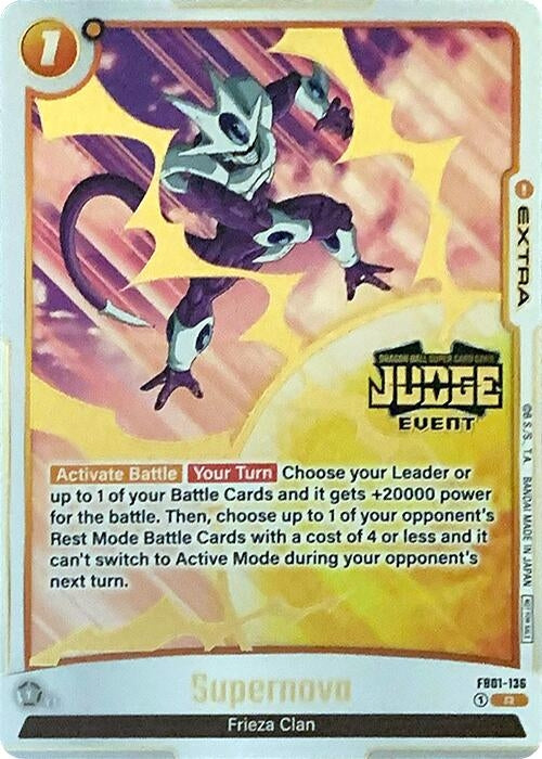 Image for Supernova (Judge Pack (Event Judge) 01) (FB01-136) (DBSFW_TPR) - Dragon Ball Super: Fusion World