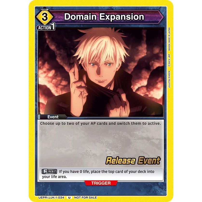 Image for Domain Expansion (UEPR/JJK-1-034) (UE03BT_RE) - Union Arena