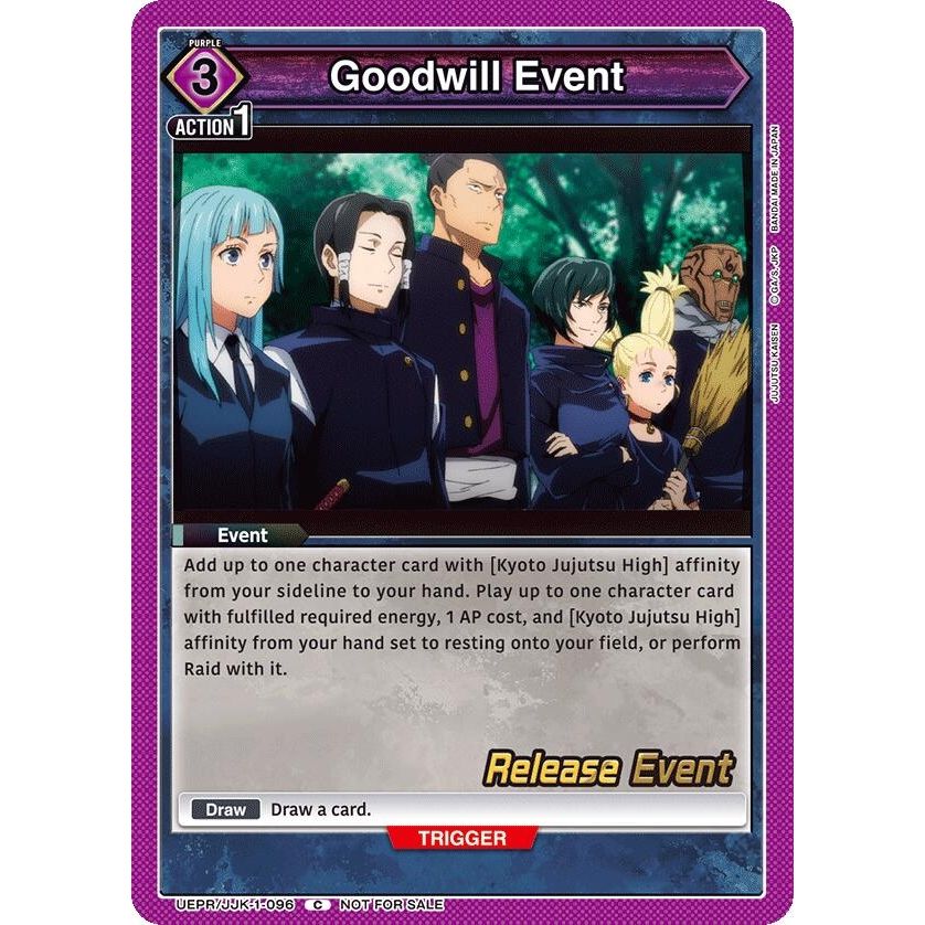 Image for Goodwill Event (UEPR/JJK-1-096) (UE03BT_RE) - Union Arena