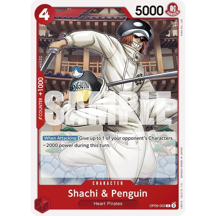 Image for Shachi & Penguin (OP09-003) (OP09) - One Piece Card Game