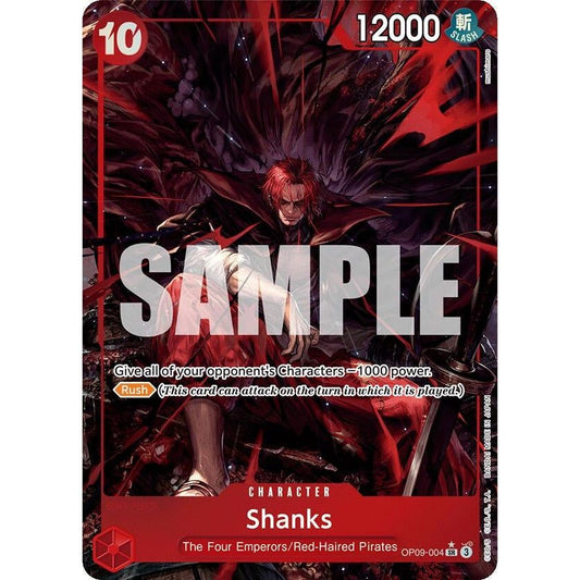 Image for Shanks (004) (Alternate Art) (OP09-004) (OP09) - One Piece Card Game