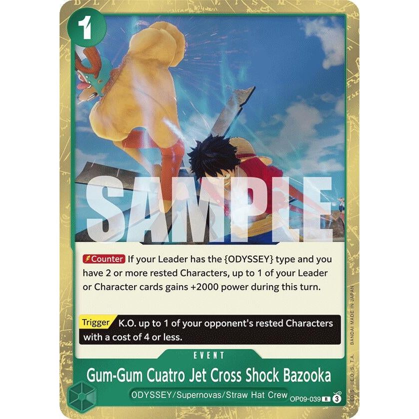 Image for Gum-Gum Cuatro Jet Cross Shock Bazooka (OP09-039) (OP09) - One Piece Card Game