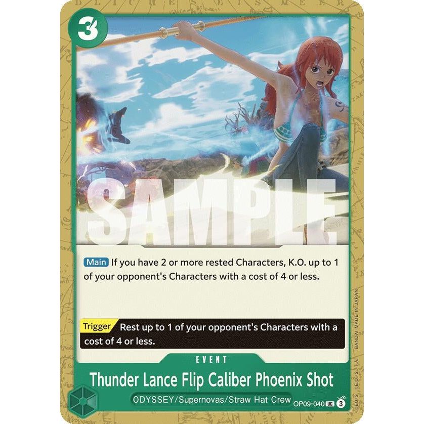 Image for Thunder Lance Flip Caliber Phoenix Shot (OP09-040) (OP09) - One Piece Card Game