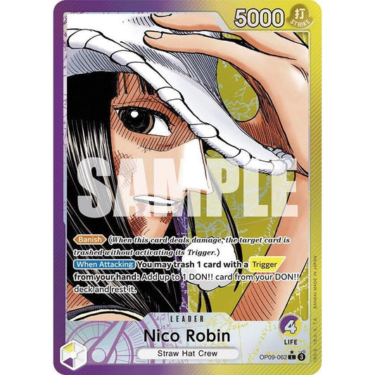 Image for Nico Robin (062) (Parallel) (OP09-062) (OP09) - One Piece Card Game