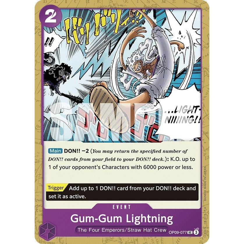 Image for Gum-Gum Lightning (OP09-077) (OP09) - One Piece Card Game