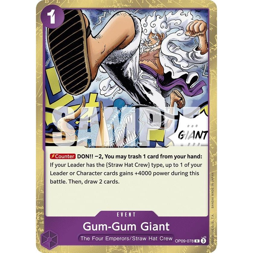 Image for Gum-Gum Giant (OP09-078) (OP09) - One Piece Card Game