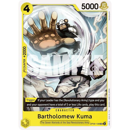 Image for Bartholomew Kuma (OP09-108) (OP09) - One Piece Card Game