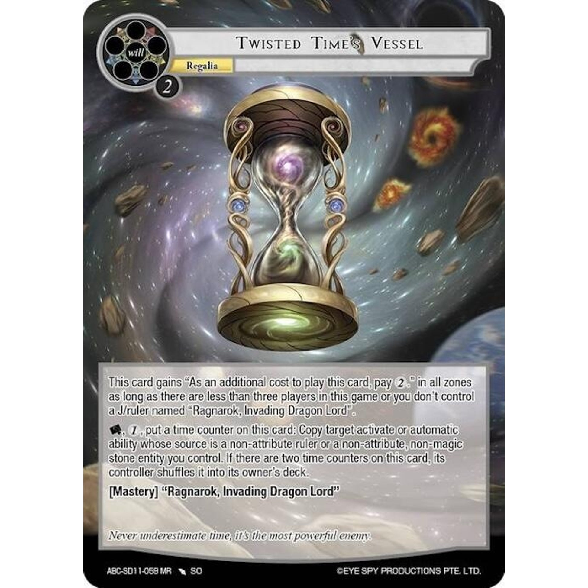 Image for Twisted Time's Vessel (ABC-SD11-059 MR) (ABC-SD) - Force of Will