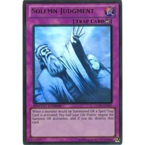 Image for Solemn Judgment (GLD5-EN045) (GLD5) - YuGiOh